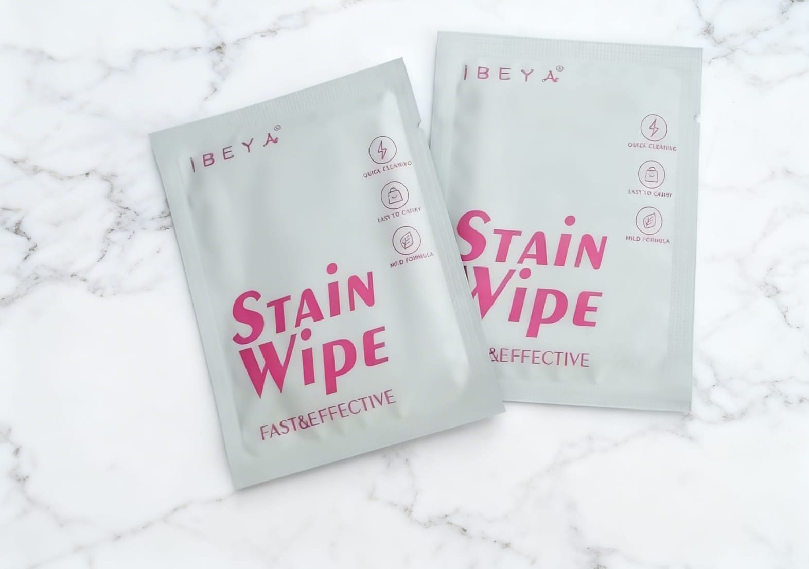 6X Individually wrapped stain removal wipes